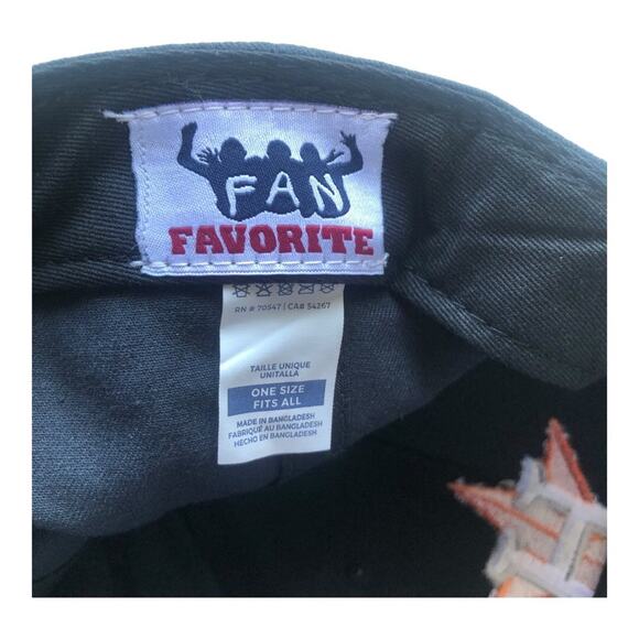 Fan Favorite NWT MLB Houston Astros Men’s Black Adjustable Cap - Picture 14 of 15